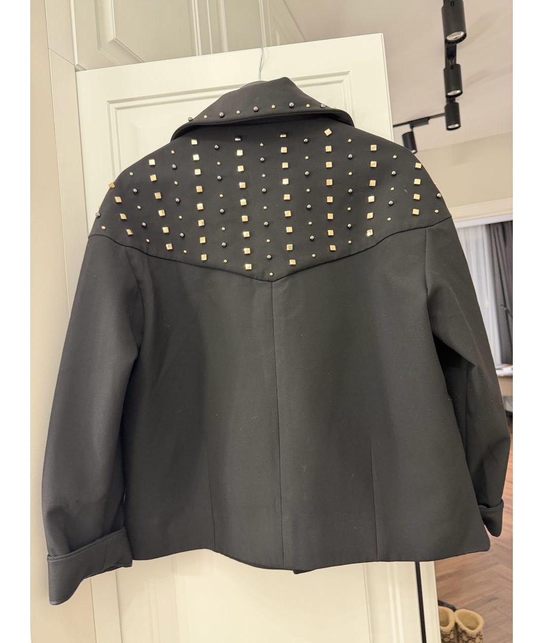 VERSACE Черная полиэстеровая куртка, фото 4