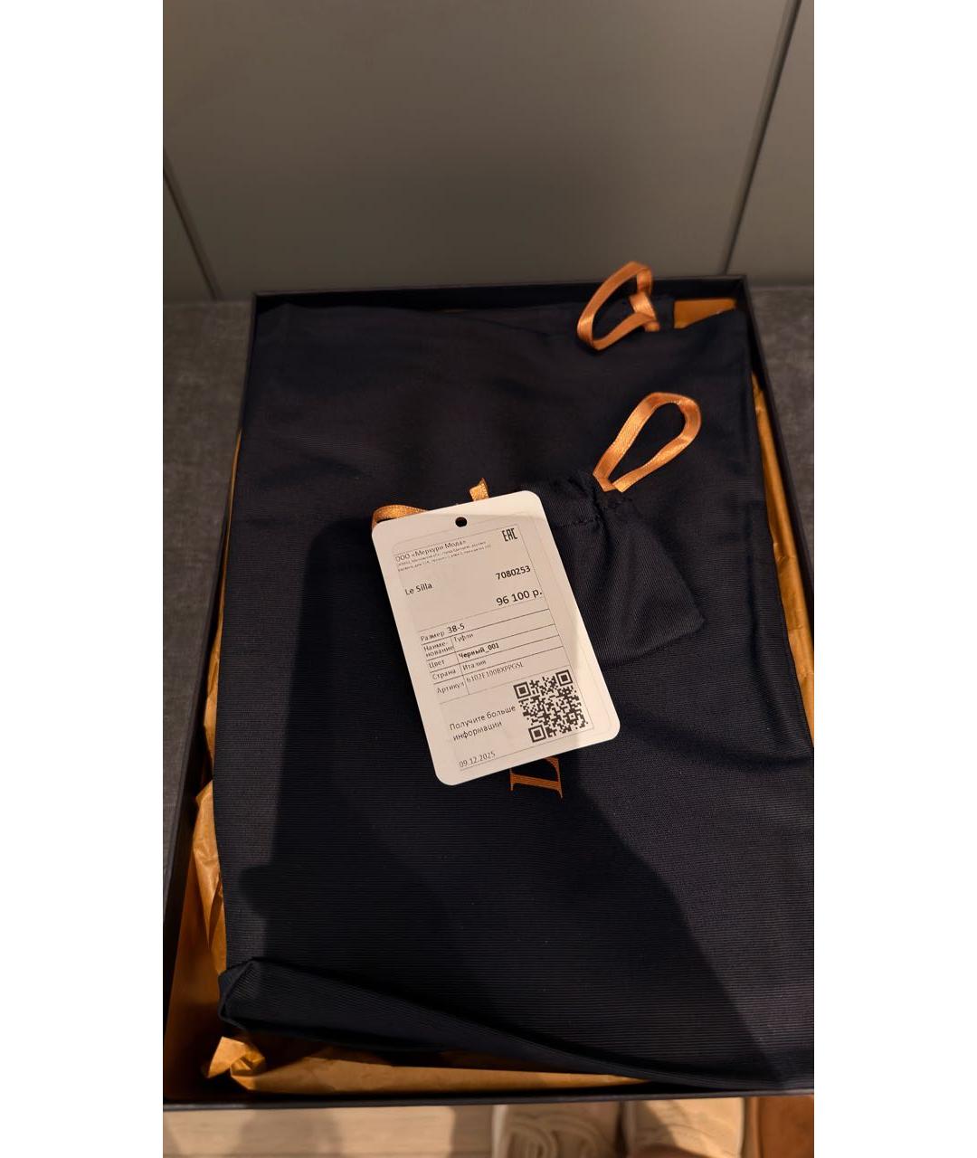 LE SILLA Черные туфли из лакированной кожи, фото 6