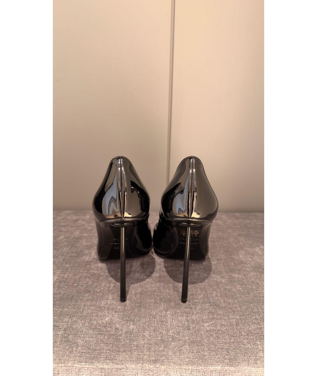 LE SILLA Черные туфли из лакированной кожи, фото 4