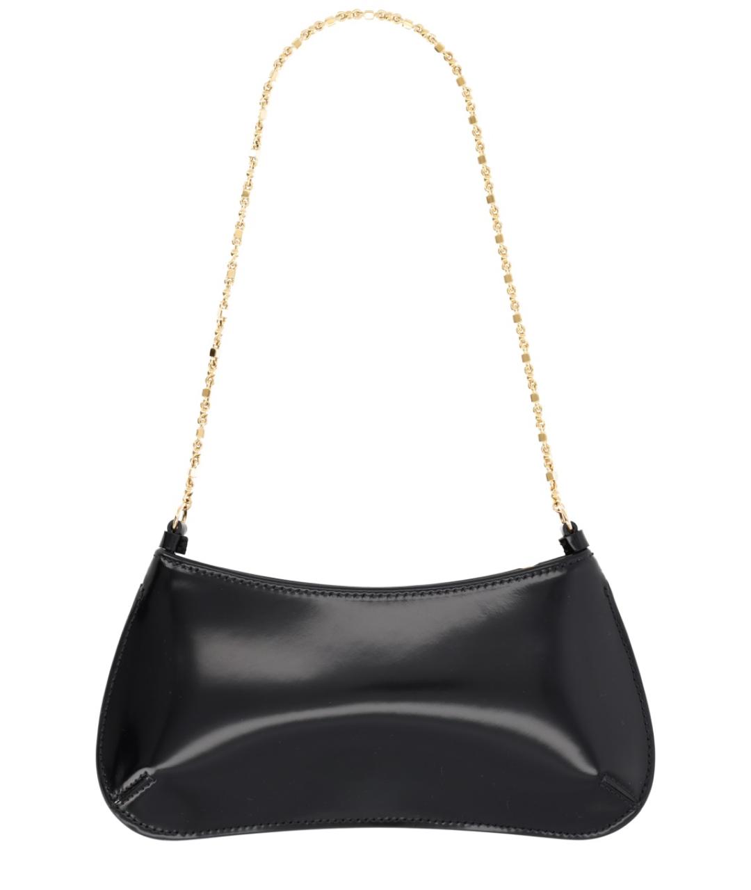 JACQUEMUS Черная кожаная сумка через плечо, фото 2