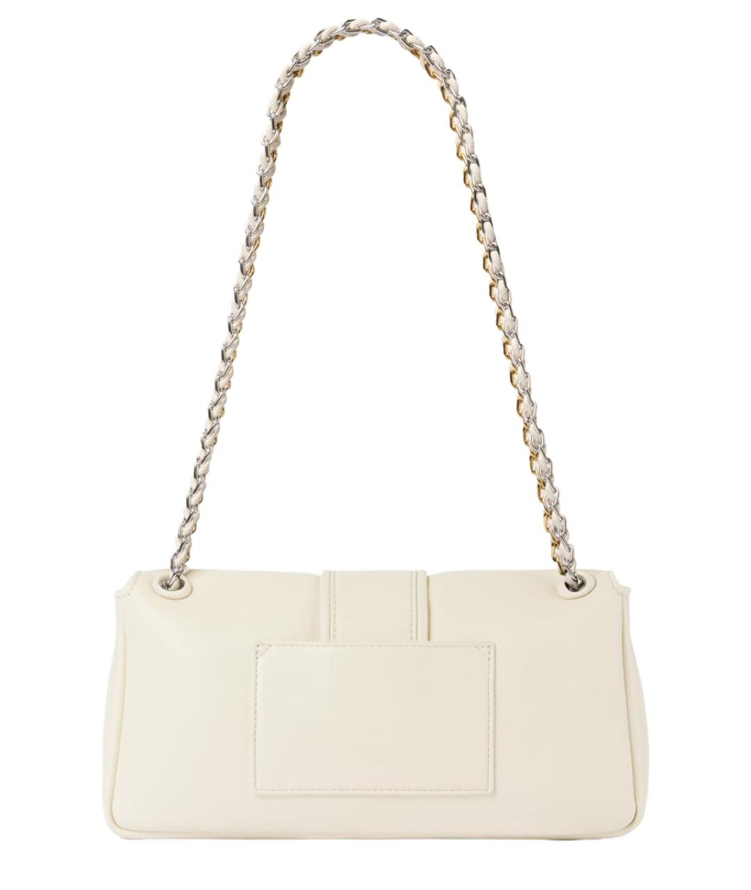 JACQUEMUS Бежевая кожаная сумка через плечо, фото 2