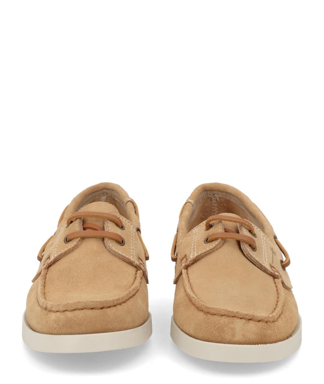 MANEBI Бежевые кожаные лоферы, фото 3