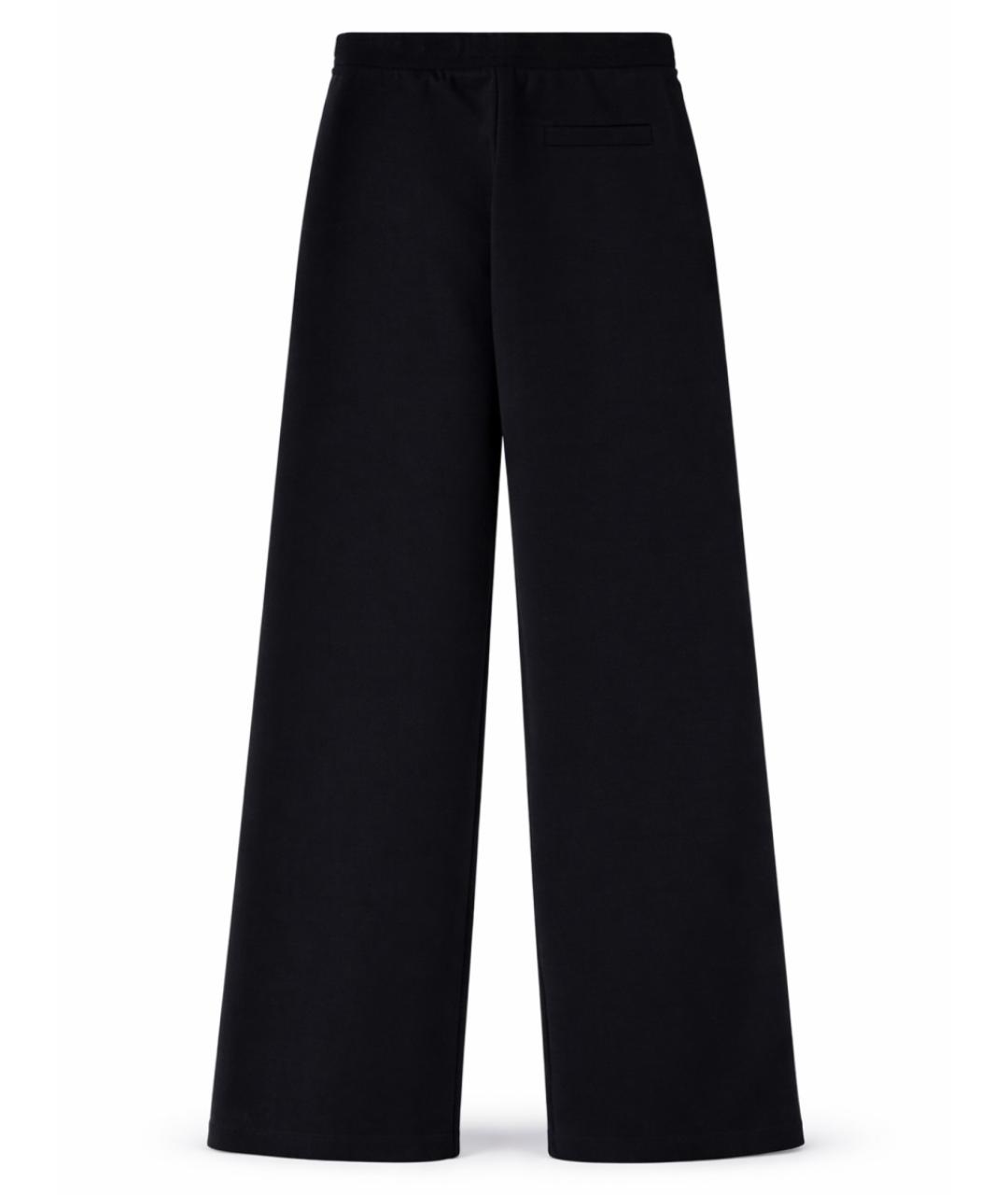 'S MAX MARA Темно-синие хлопковые прямые брюки, фото 2