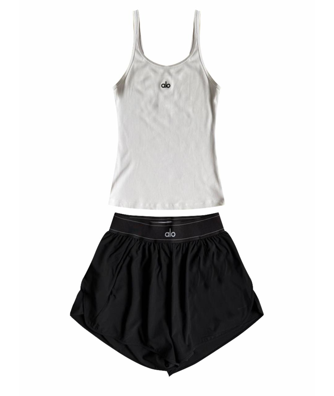 ALO YOGA Черный полиэстеровый спортивные костюмы, фото 1