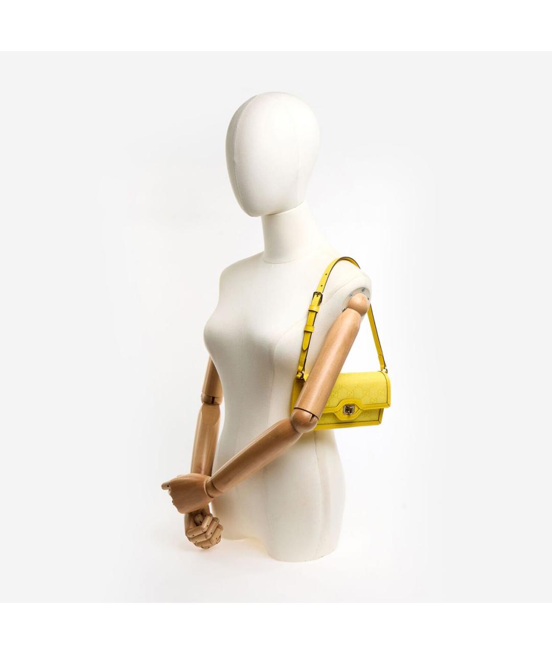 GUCCI Желтая сумка через плечо, фото 5
