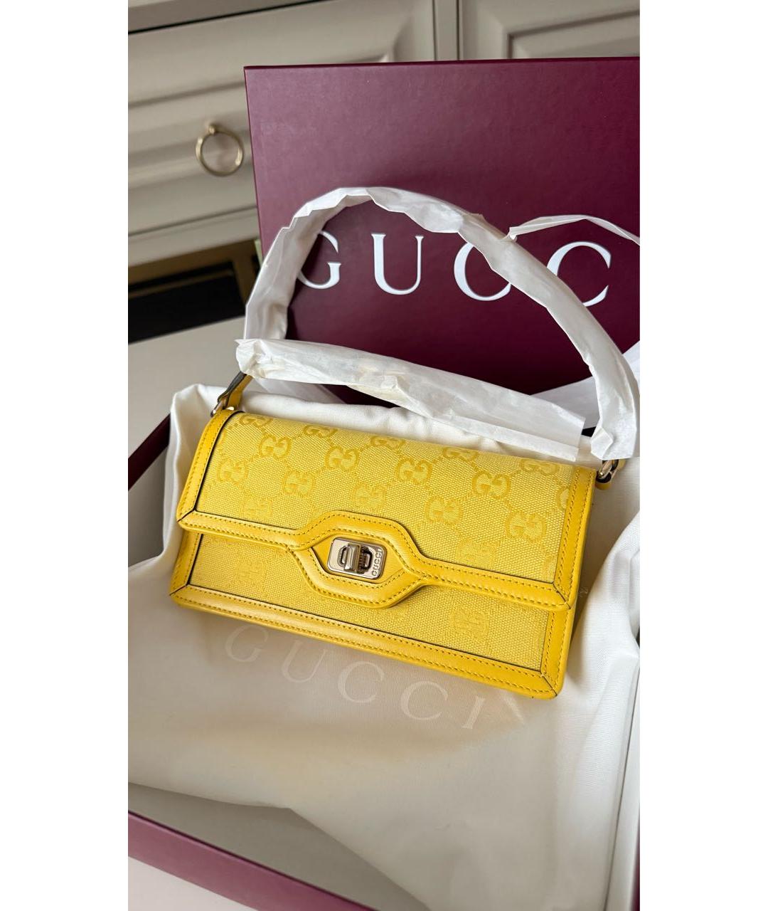 GUCCI Желтая сумка через плечо, фото 2