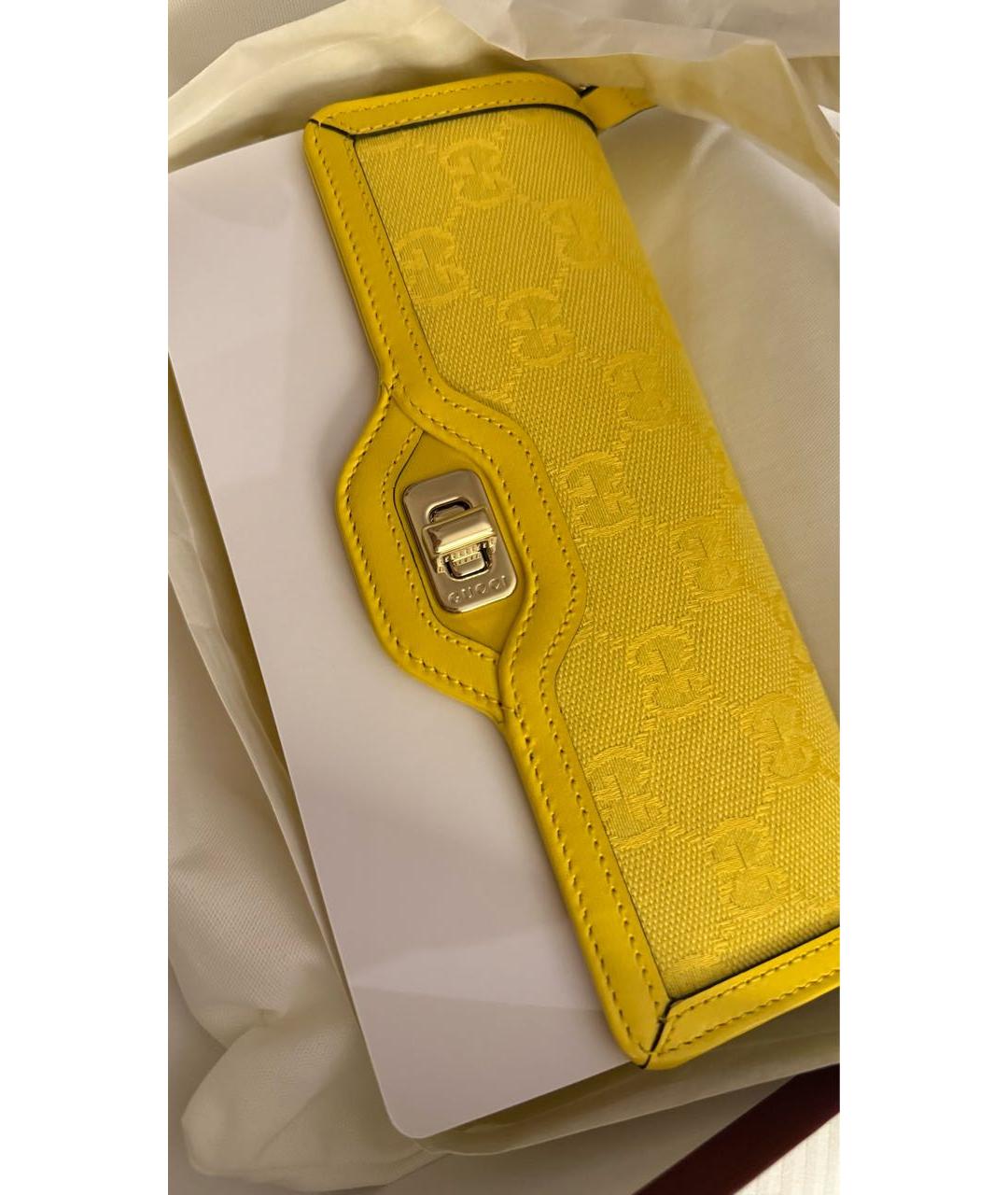 GUCCI Желтая сумка через плечо, фото 6