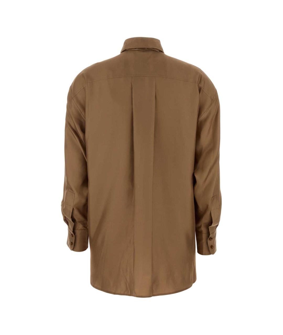 ZIMMERMANN Коричневая шелковая рубашка, фото 2