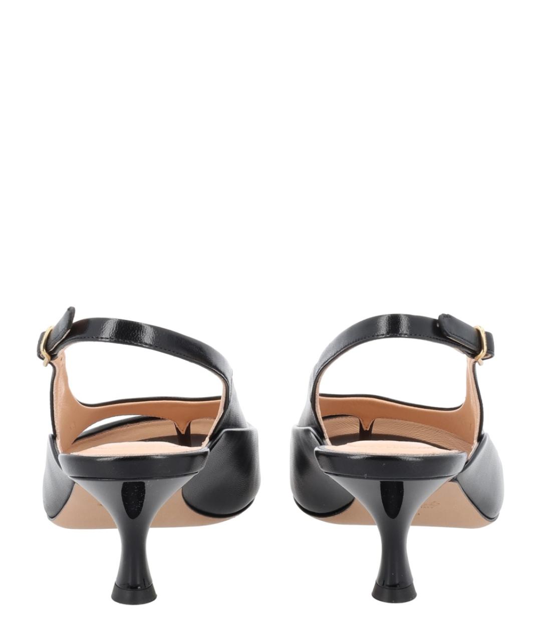 CHLOE Черные кожаные босоножки, фото 4