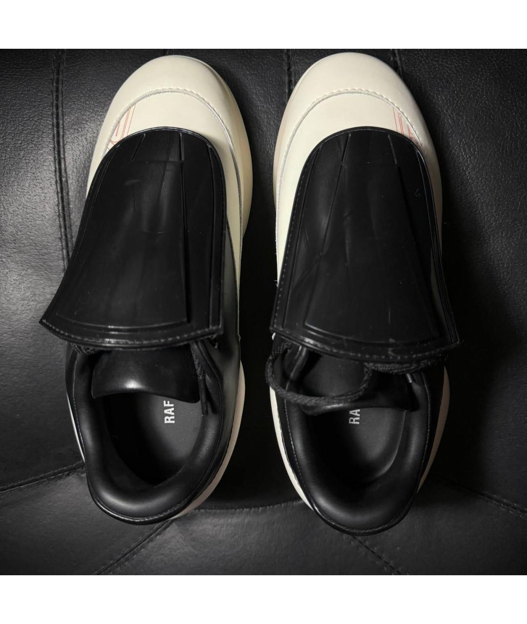 RAF SIMONS Белые текстильные кроссовки, фото 7