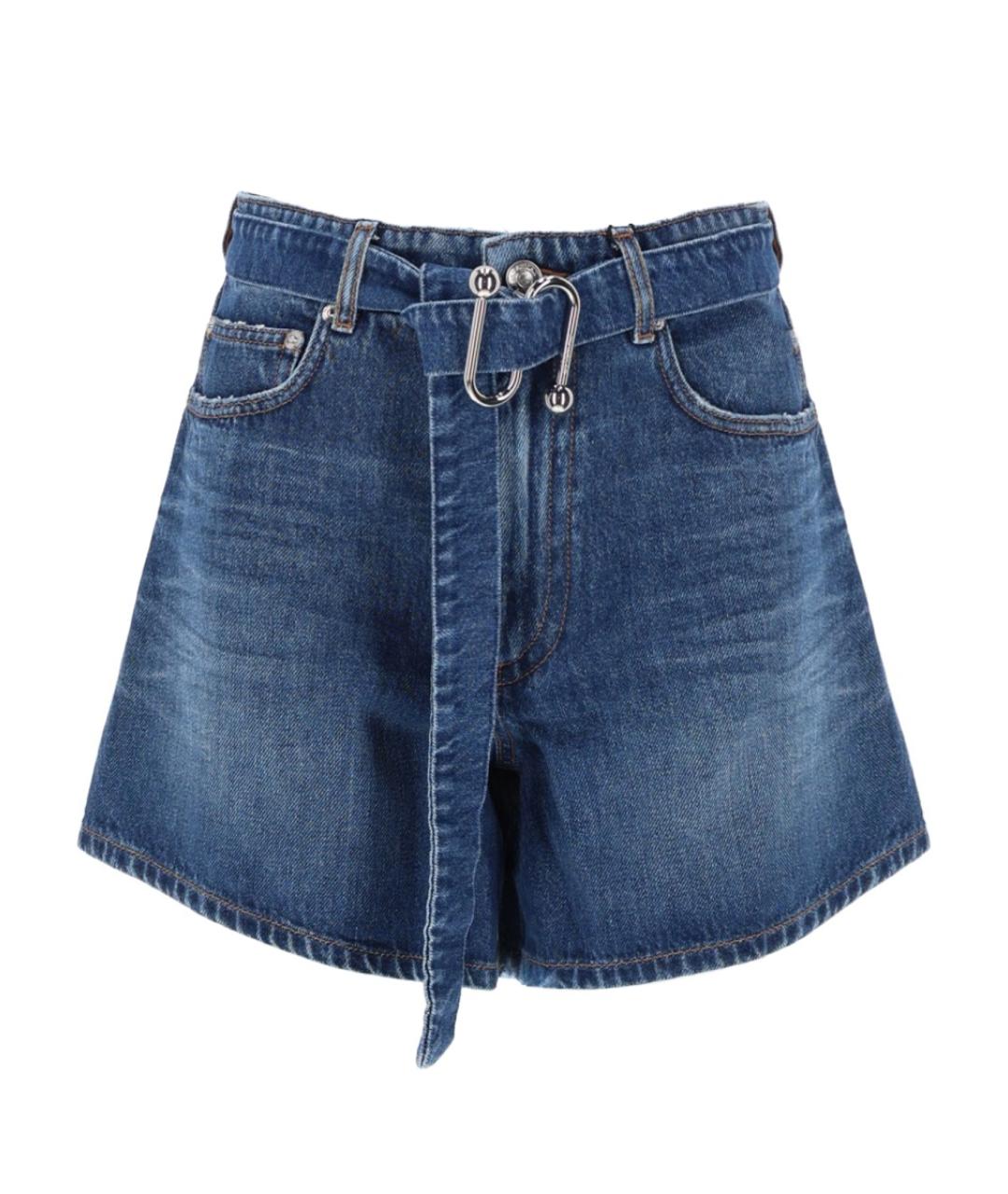 SPORTMAX Синие хлопковые шорты, фото 1