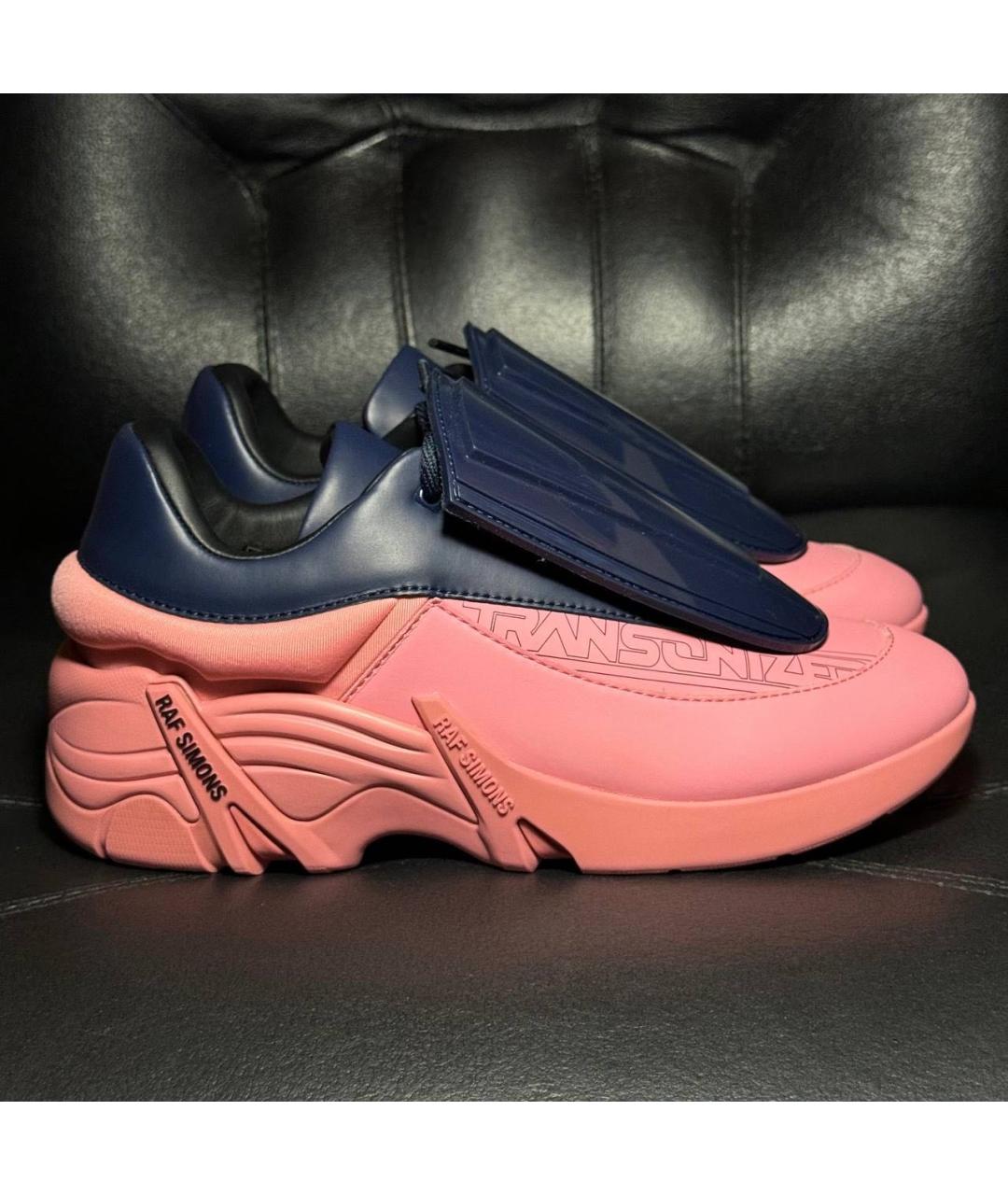 RAF SIMONS Коралловые текстильные кроссовки, фото 9