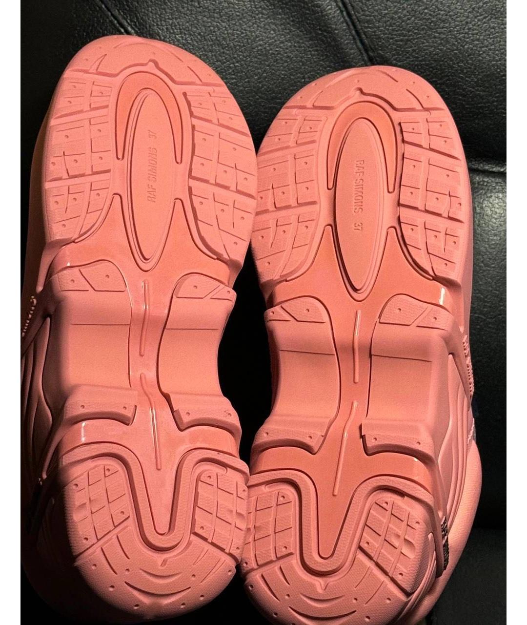 RAF SIMONS Коралловые текстильные кроссовки, фото 8