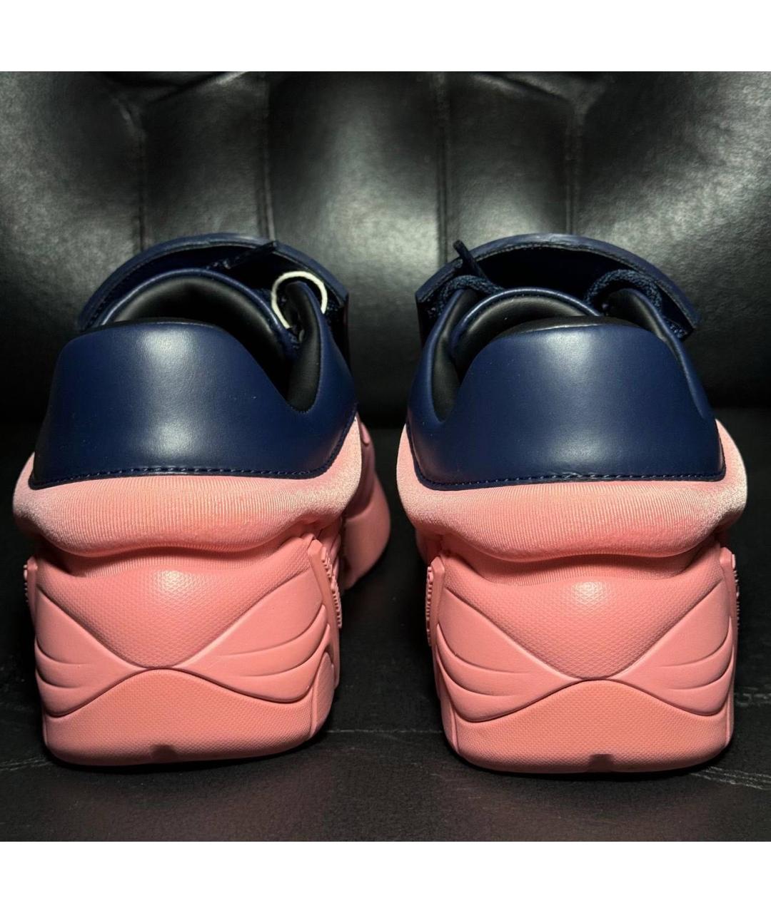 RAF SIMONS Коралловые текстильные кроссовки, фото 2