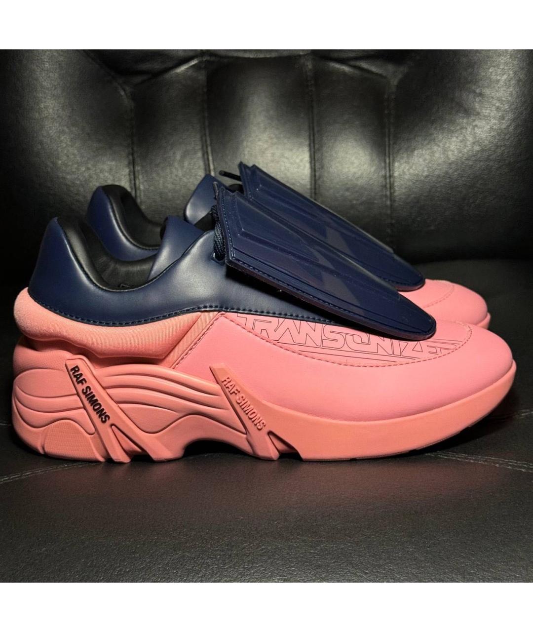 RAF SIMONS Коралловые текстильные кроссовки, фото 9