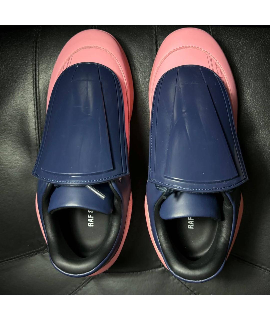 RAF SIMONS Коралловые текстильные кроссовки, фото 7