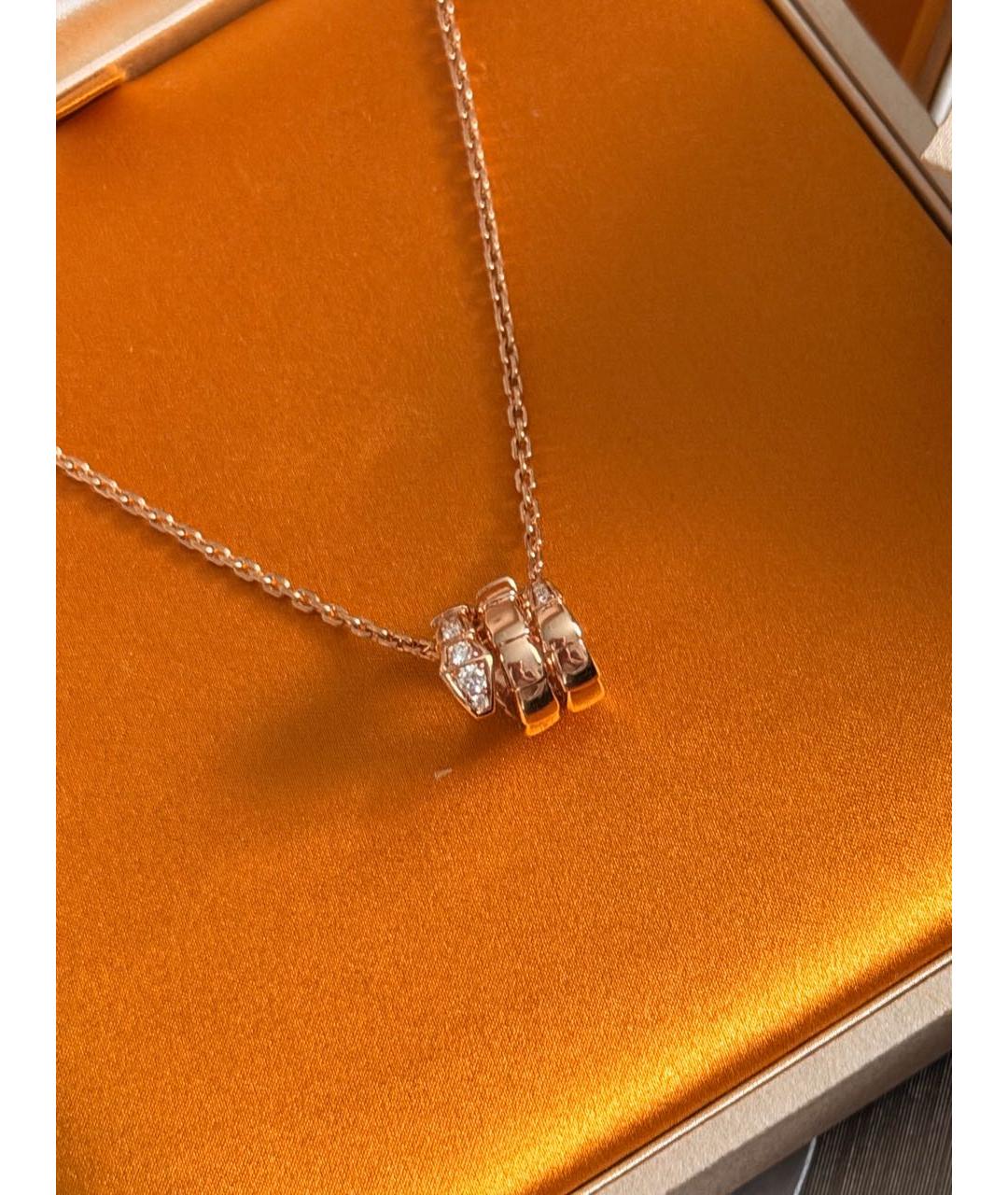 BVLGARI Золотая подвеска из розового золота, фото 2