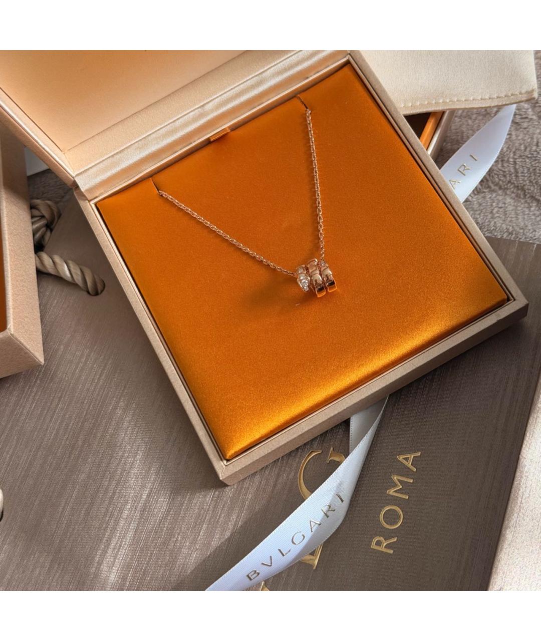 BVLGARI Золотая подвеска из розового золота, фото 7