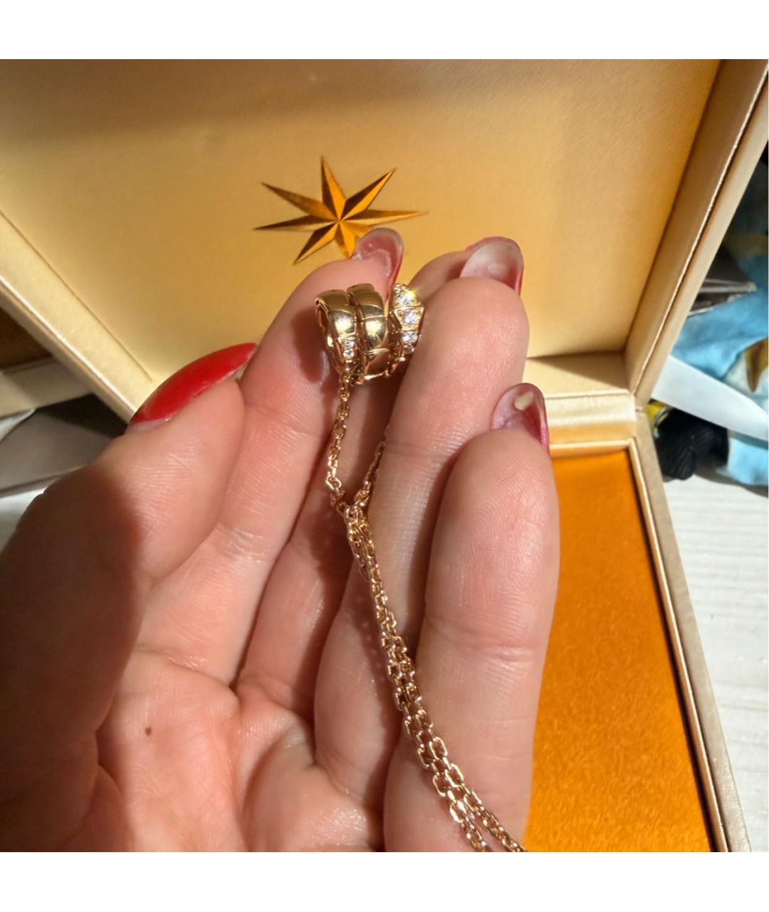 BVLGARI Золотая подвеска из розового золота, фото 6