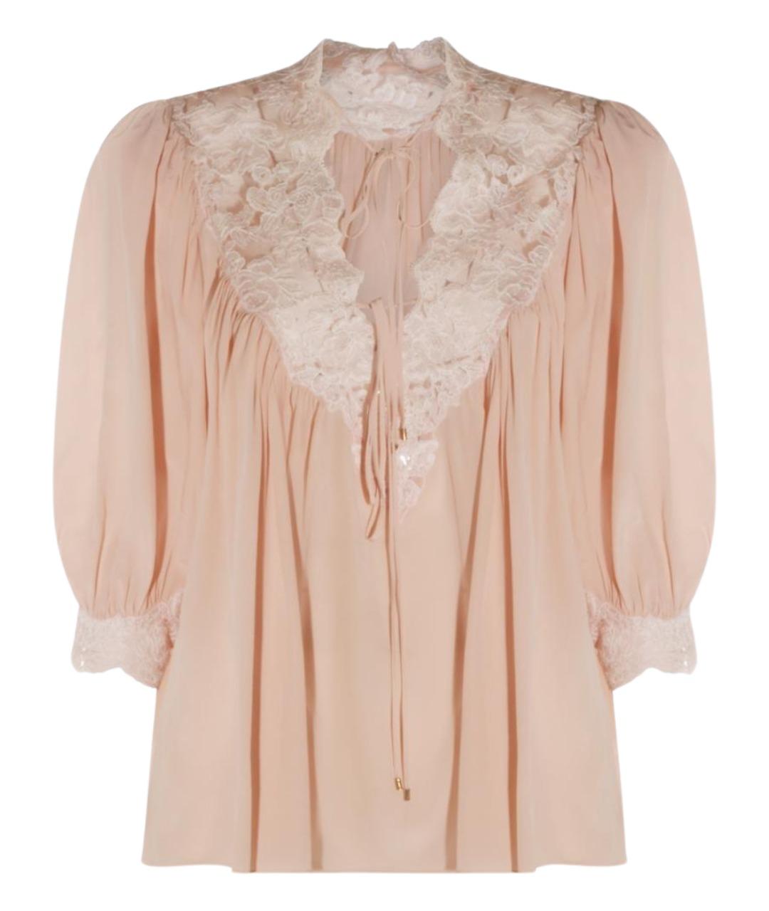 CHLOE Розовая хлопковая блузы, фото 1