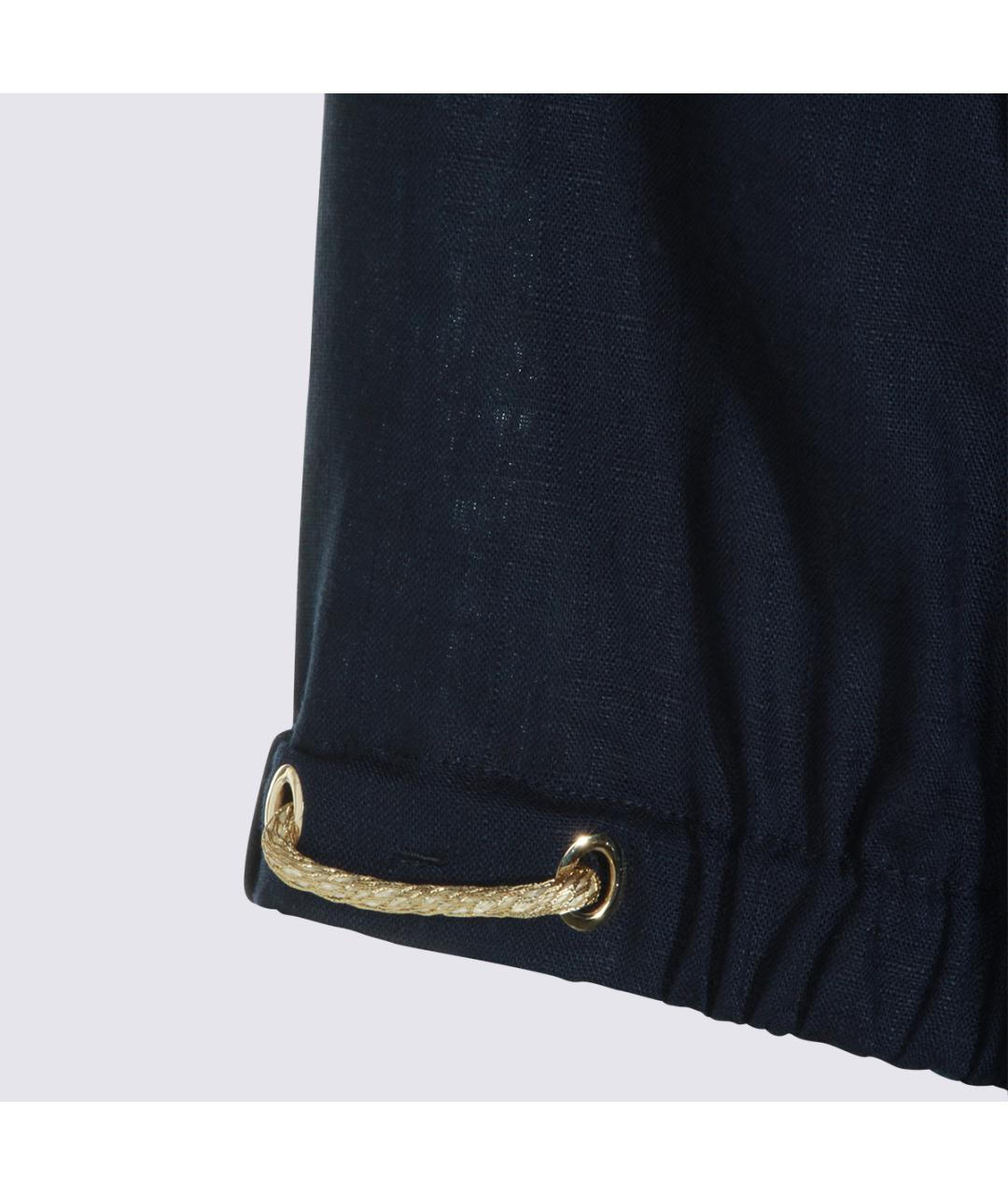 HERNO Темно-синяя вискозная рубашка, фото 3