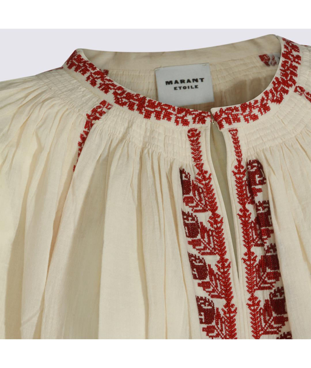 ISABEL MARANT ETOILE Бежевая вискозная рубашка, фото 4