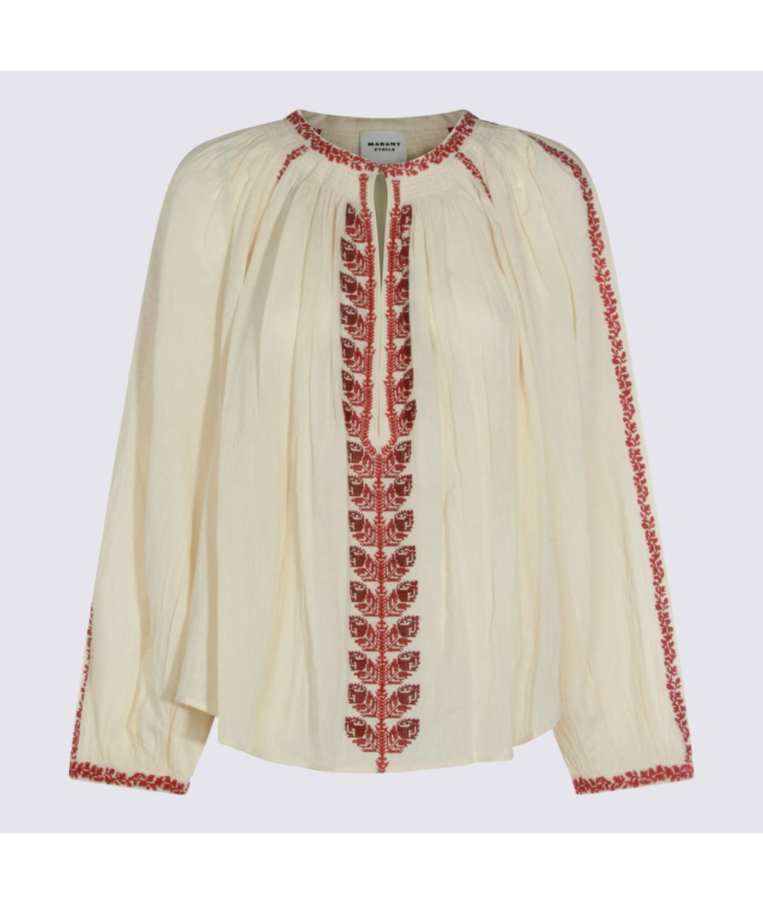 ISABEL MARANT ETOILE Бежевая вискозная рубашка, фото 5