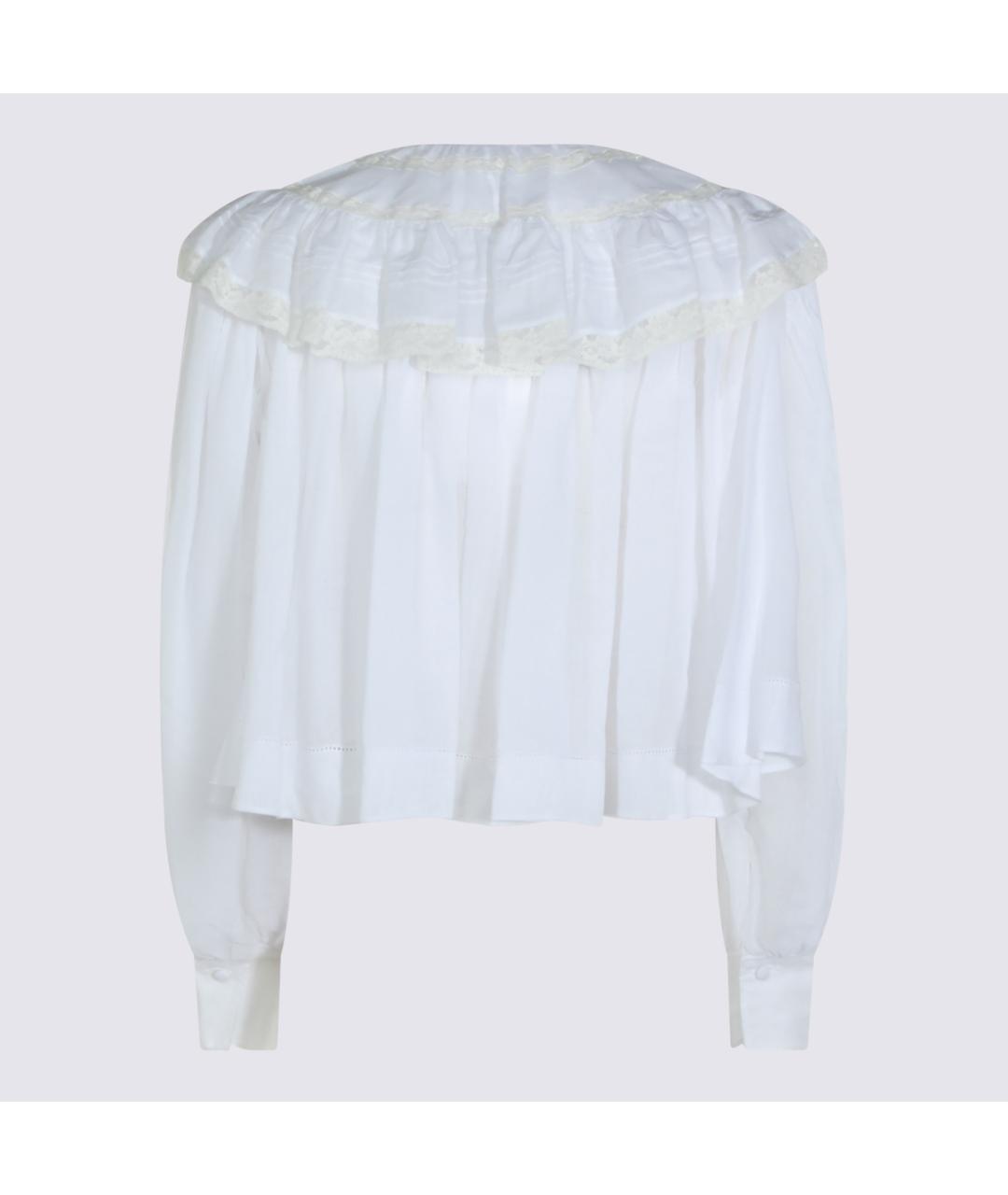 CHLOE Белая хлопковая блузы, фото 2
