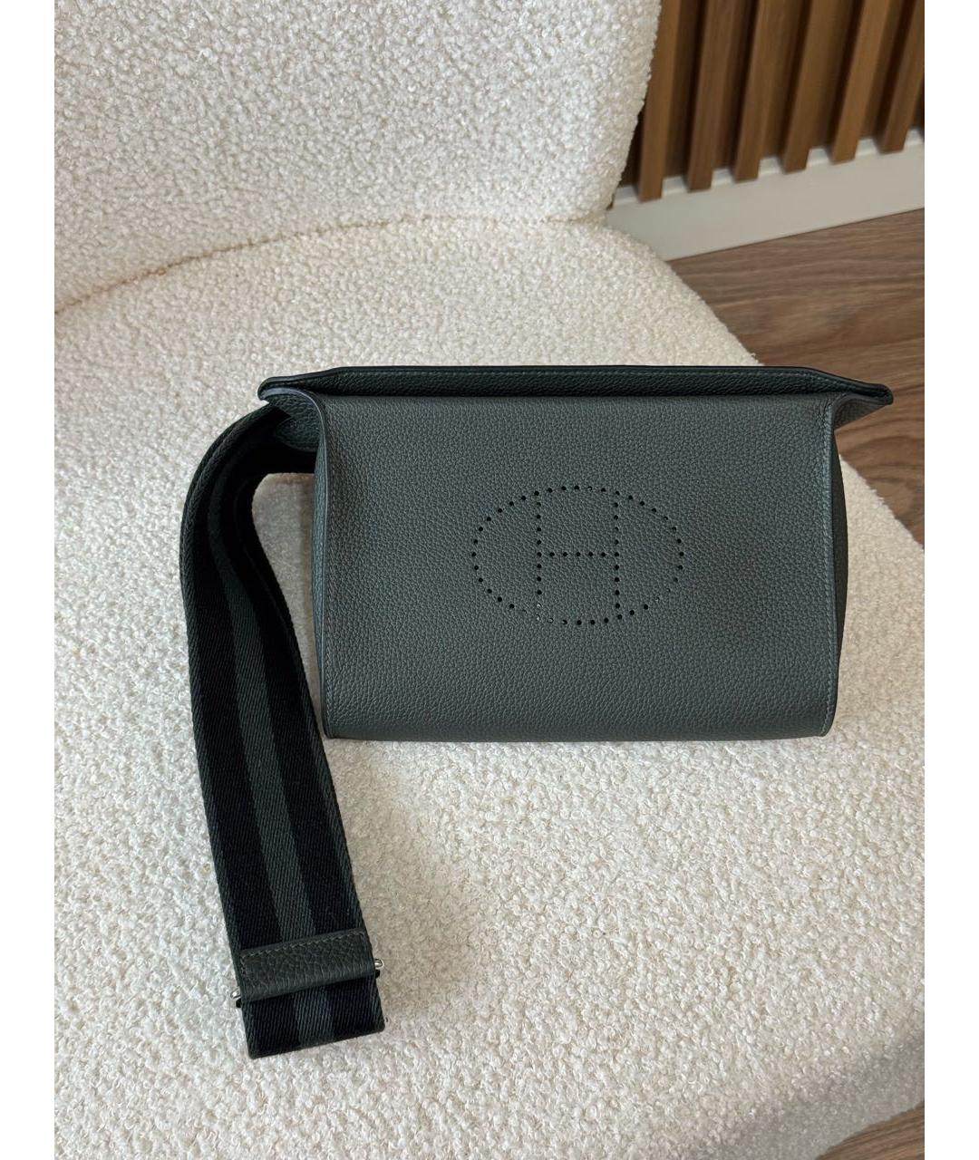 HERMES Зеленая сумка на плечо, фото 5
