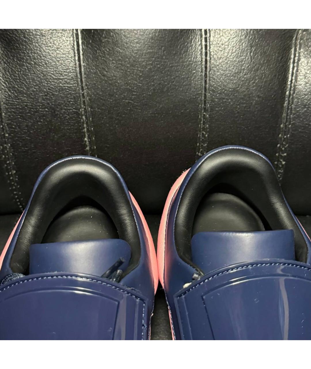 RAF SIMONS Коралловые текстильные низкие кроссовки / кеды, фото 7