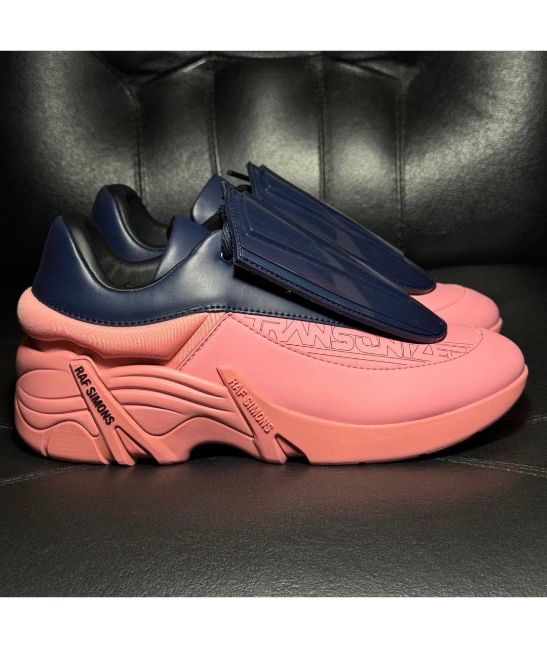 RAF SIMONS Коралловые текстильные кроссовки, фото 9