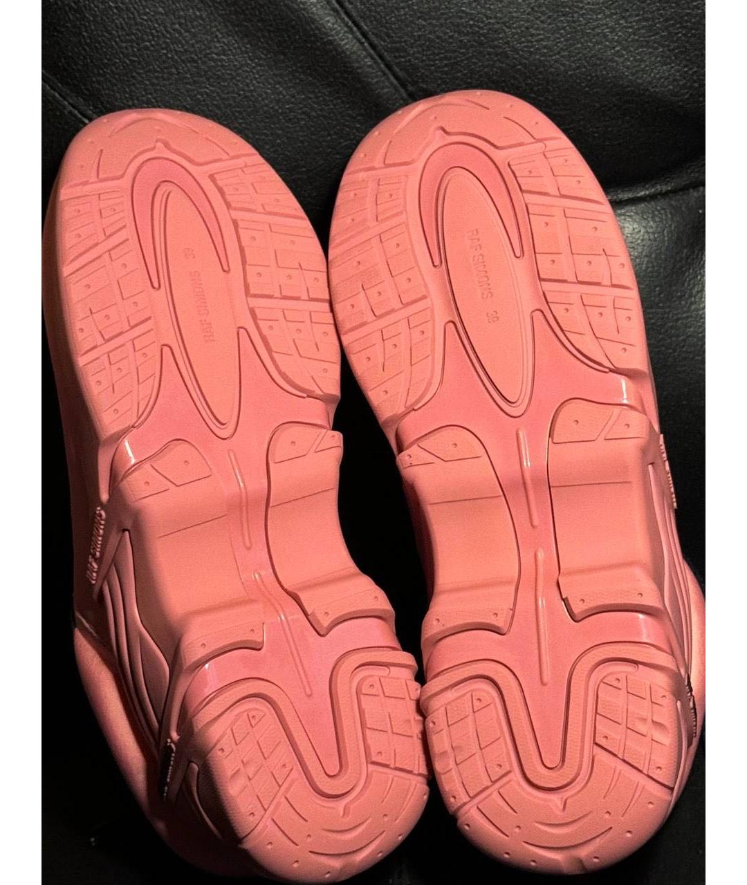 RAF SIMONS Коралловые текстильные кроссовки, фото 8