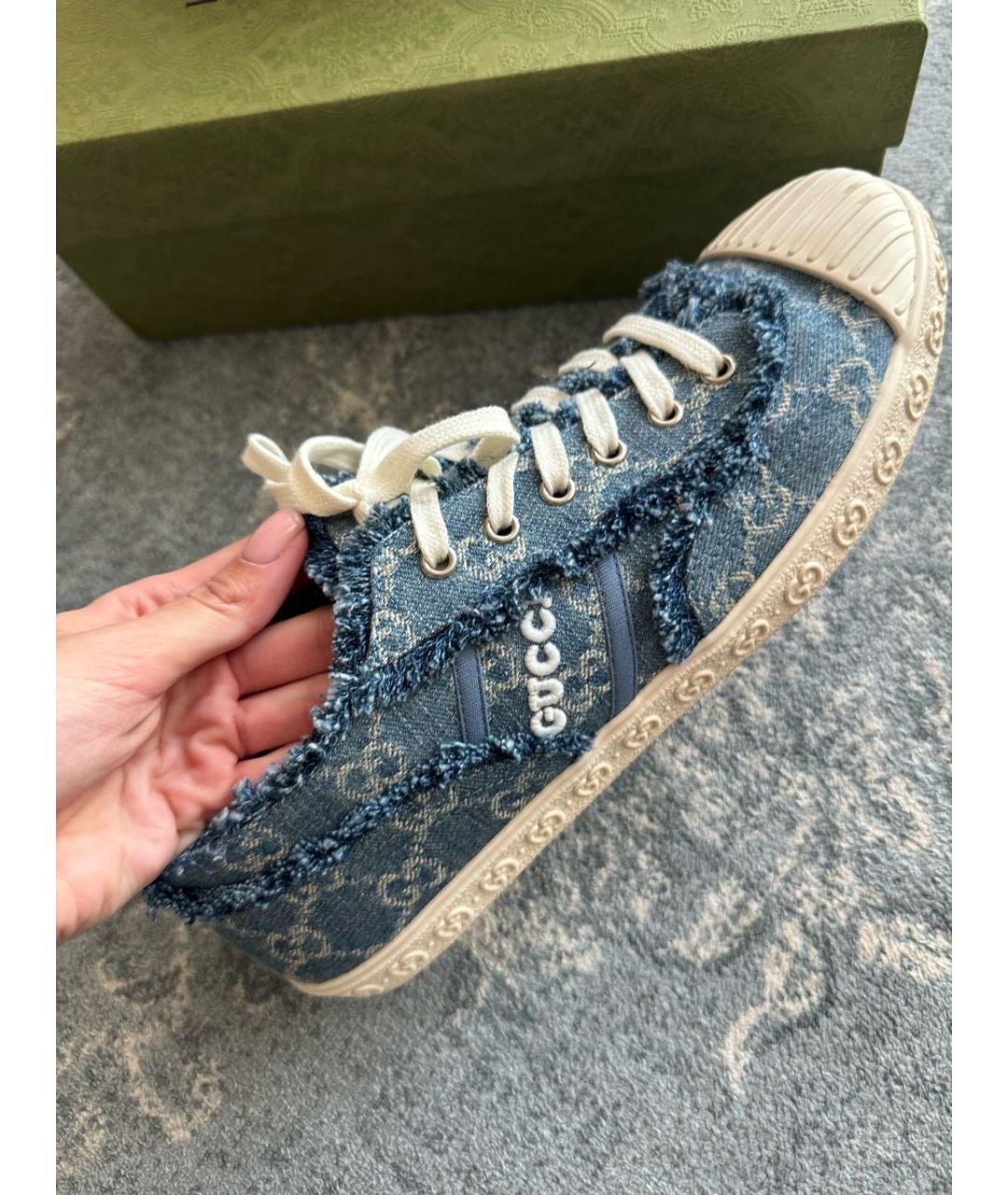 GUCCI Синие кеды, фото 2