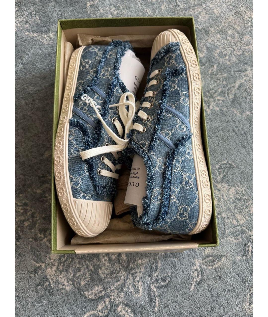 GUCCI Синие кеды, фото 5