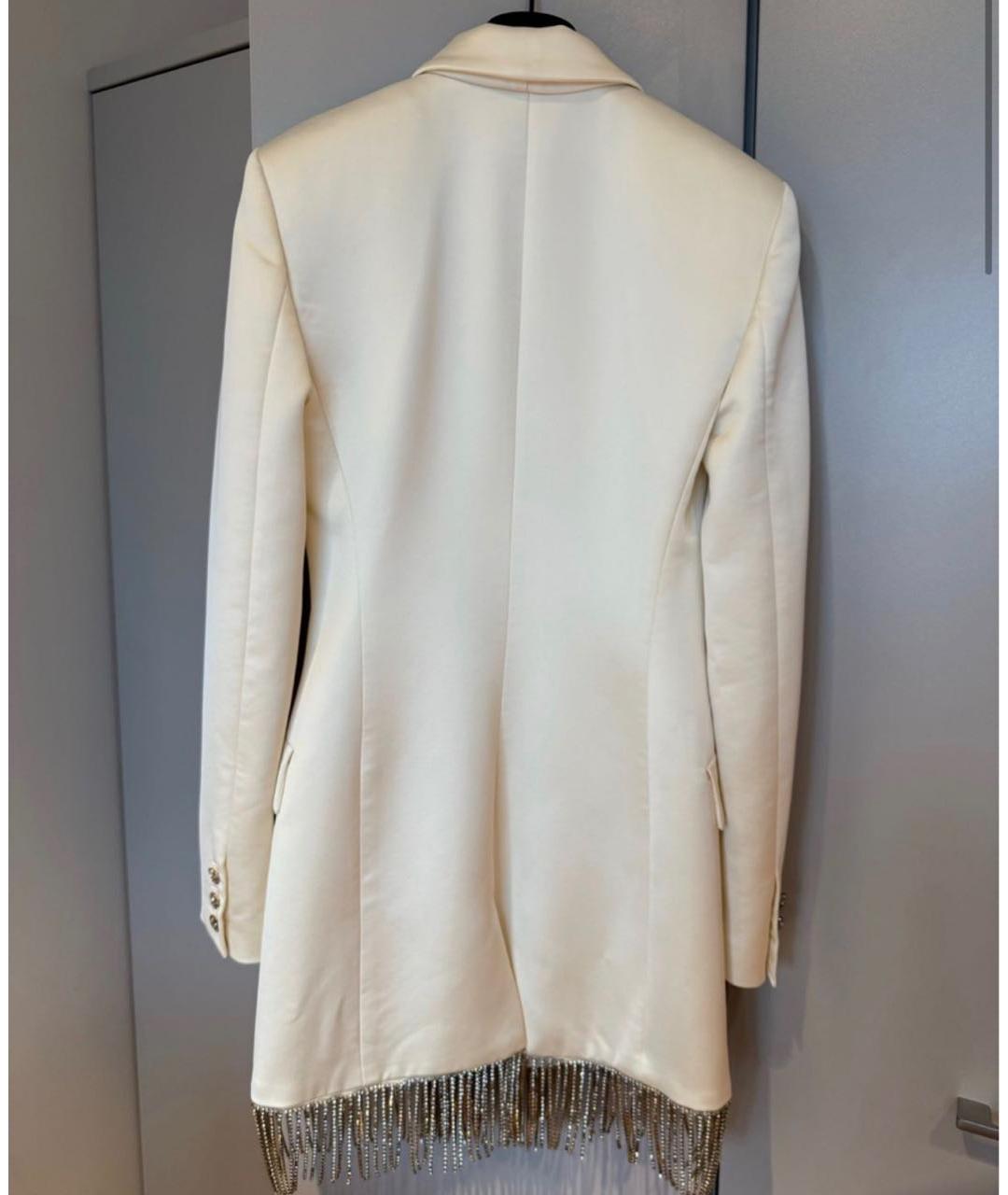 GIUSEPPE DI MORABITO Белое шелковое коктейльное платье, фото 2