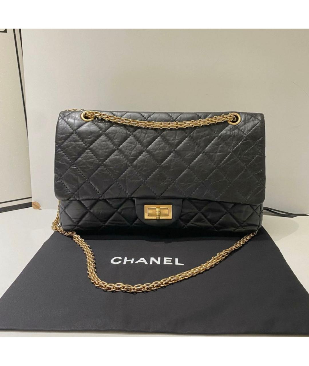 CHANEL Черная кожаная сумка через плечо, фото 8