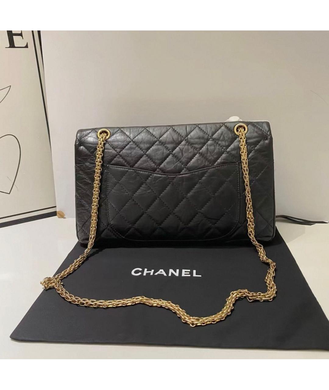 CHANEL Черная кожаная сумка через плечо, фото 2