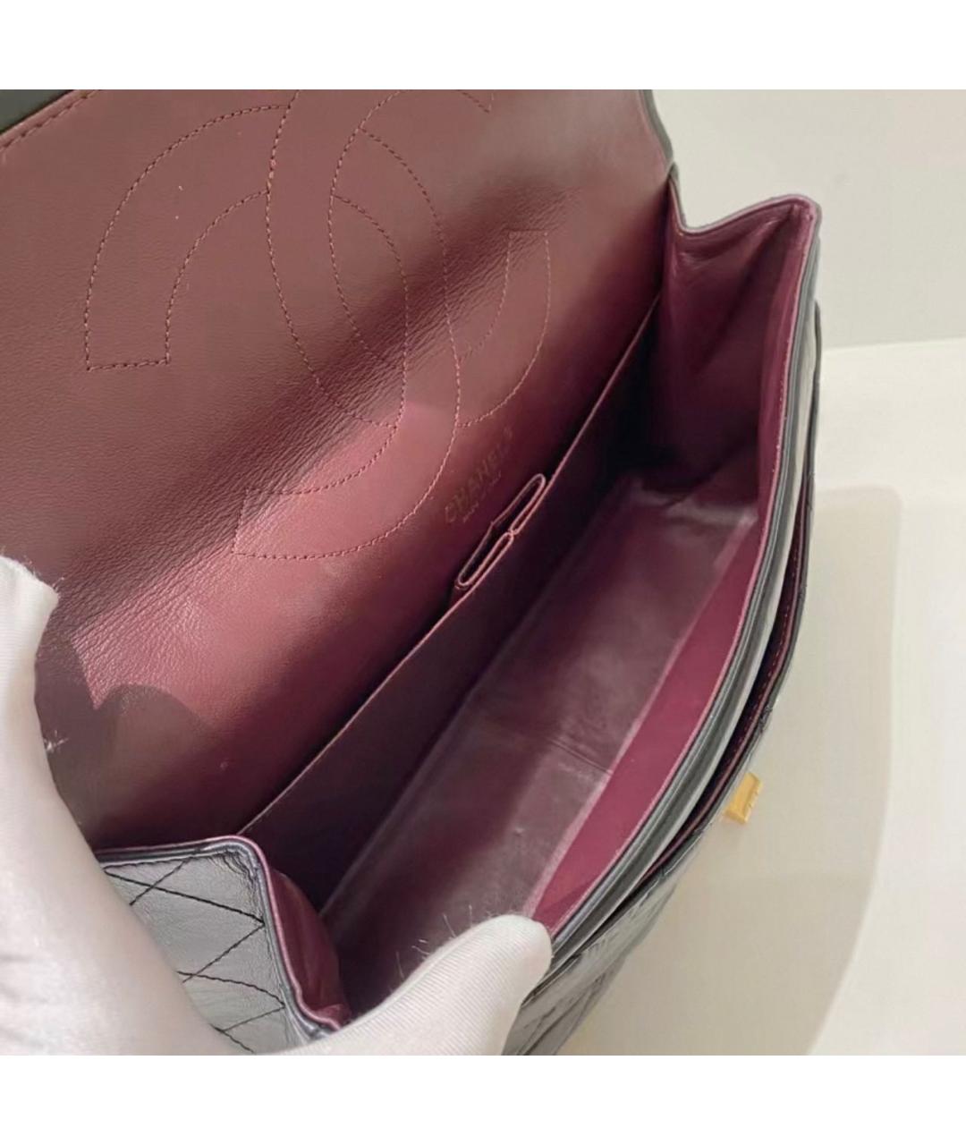 CHANEL Черная кожаная сумка через плечо, фото 7