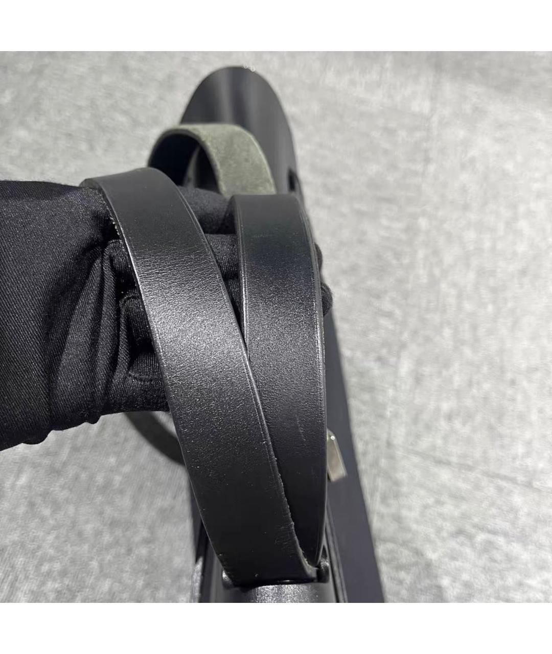 HERMES Черная тканевая сумка через плечо, фото 4