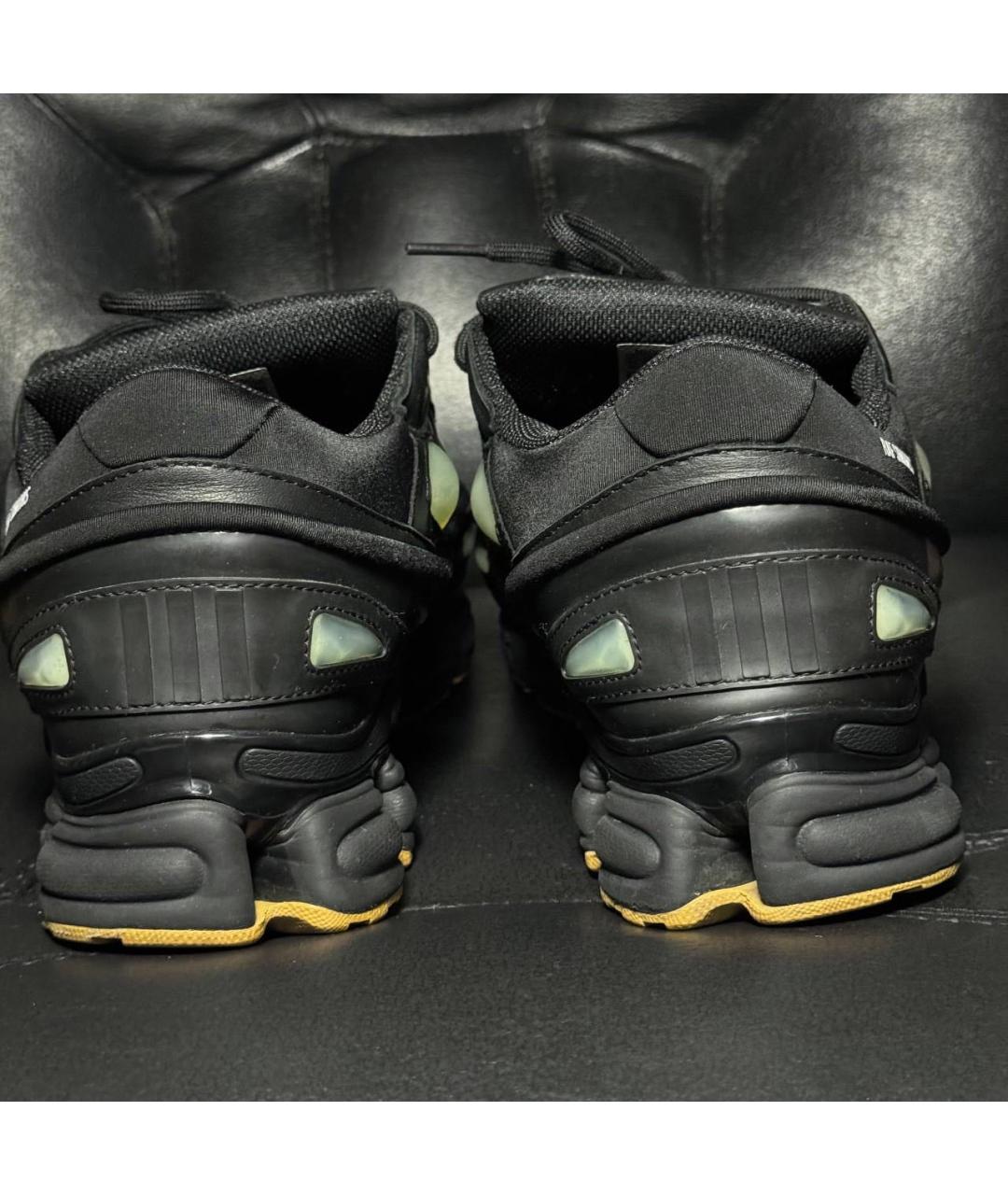 ADIDAS X RAF SIMONS Черные текстильные низкие кроссовки / кеды, фото 2