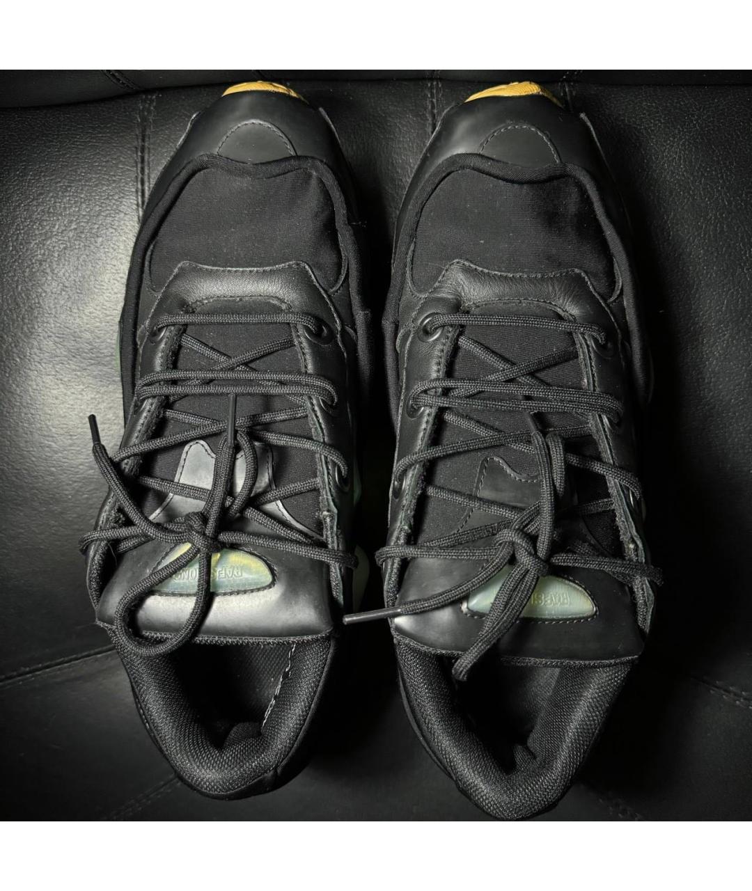 ADIDAS X RAF SIMONS Черные текстильные низкие кроссовки / кеды, фото 7