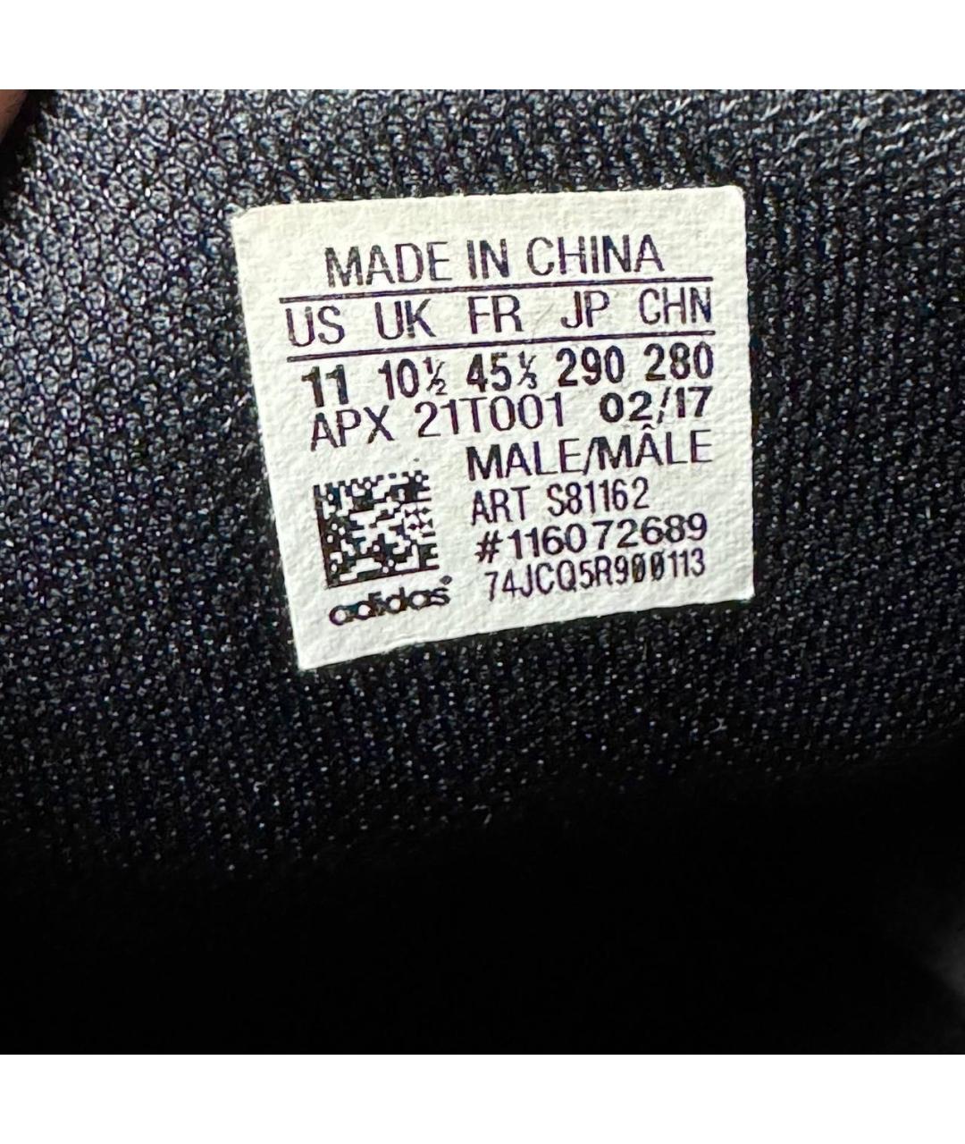 ADIDAS X RAF SIMONS Черные текстильные низкие кроссовки / кеды, фото 6