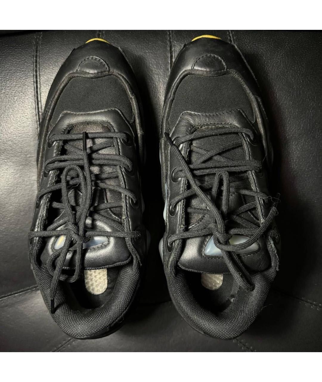 ADIDAS X RAF SIMONS Черные кожаные низкие кроссовки / кеды, фото 7