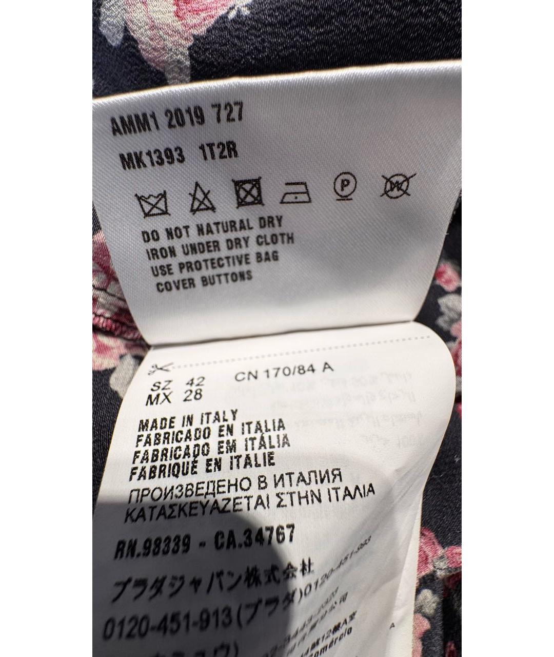 MIU MIU Черная шелковая блузы, фото 7