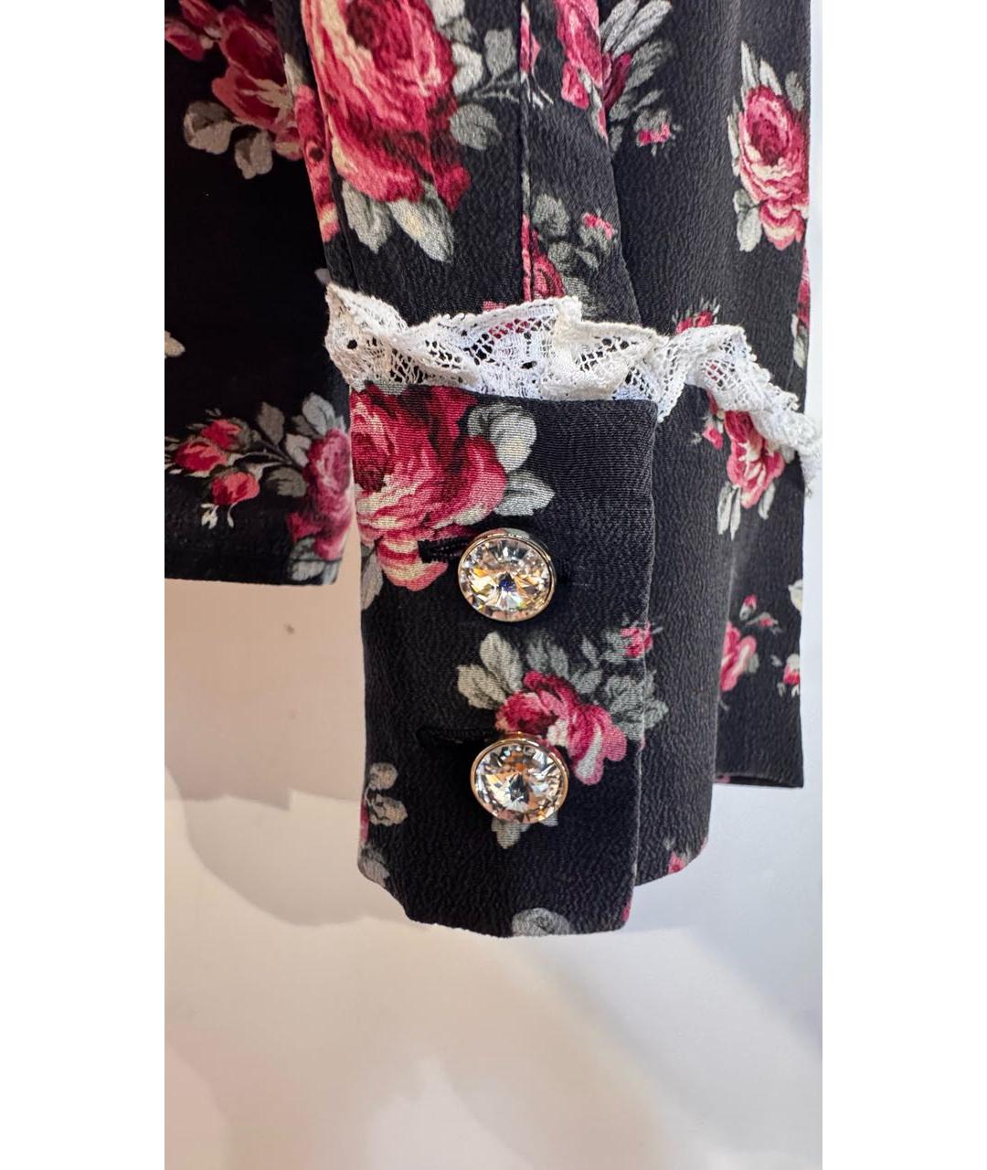 MIU MIU Черная шелковая блузы, фото 5