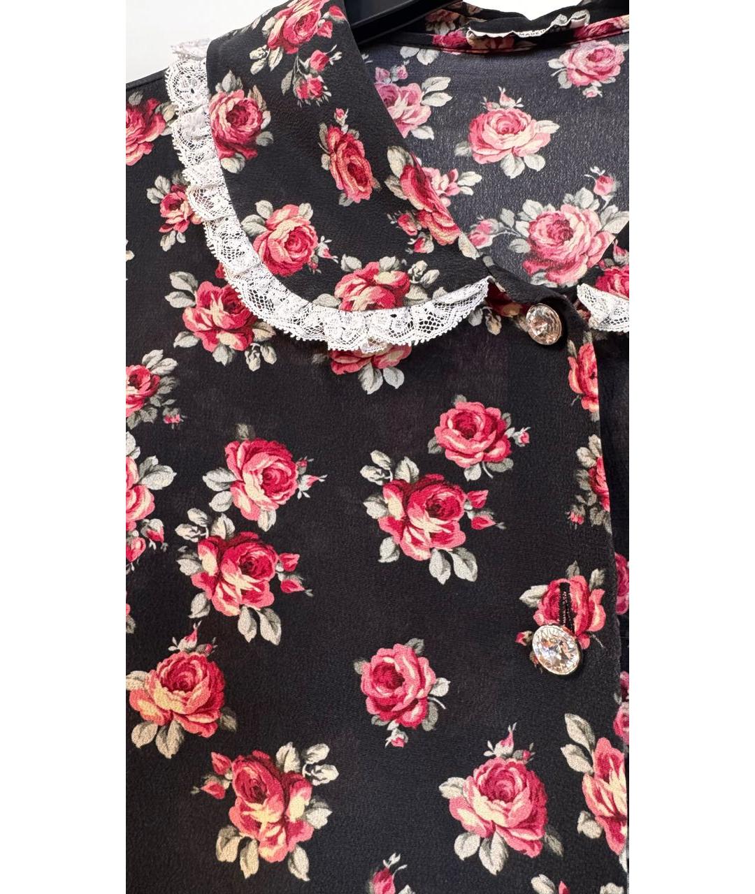 MIU MIU Черная шелковая блузы, фото 6