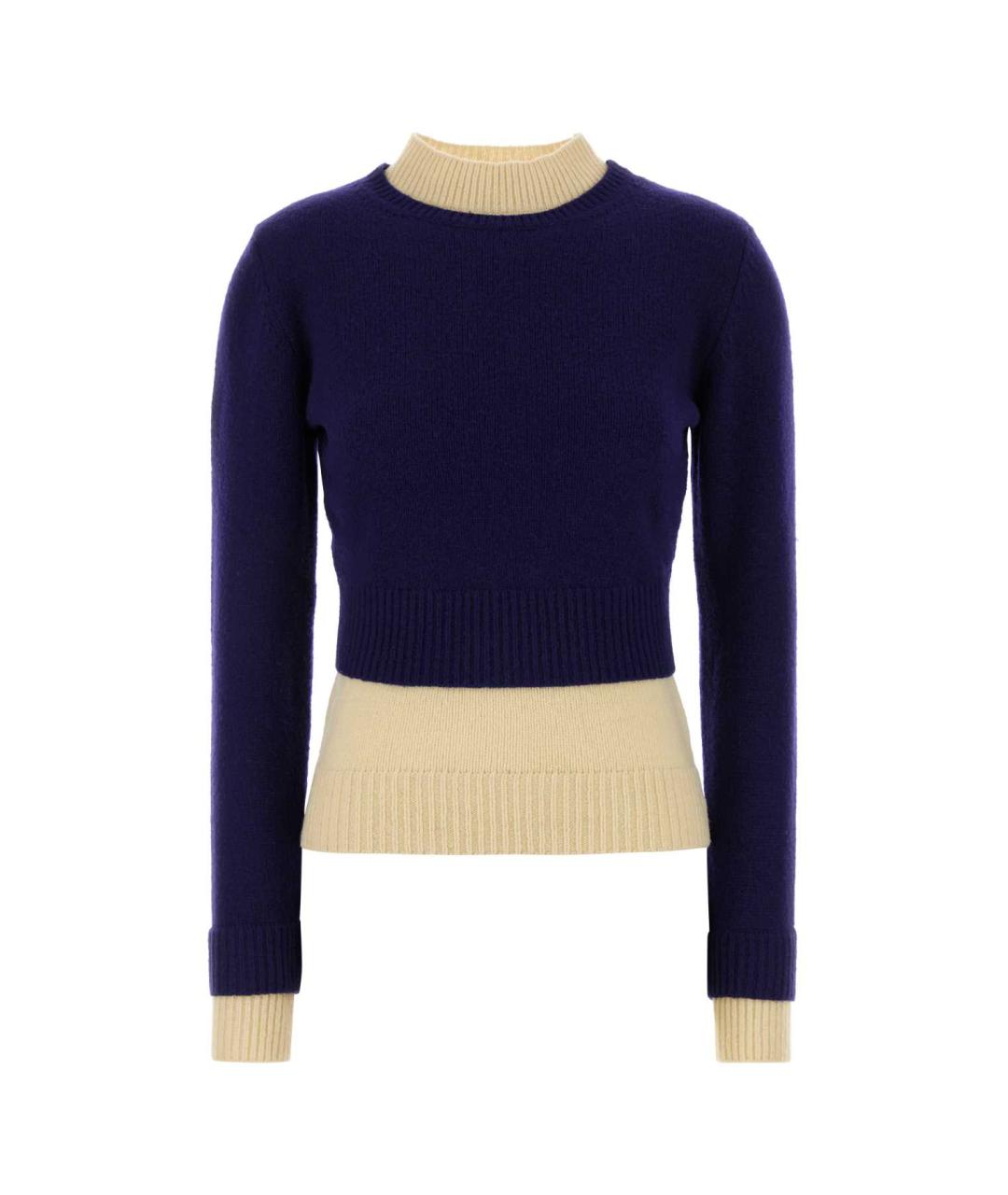 JIL SANDER Синий шерстяной джемпер / свитер, фото 1