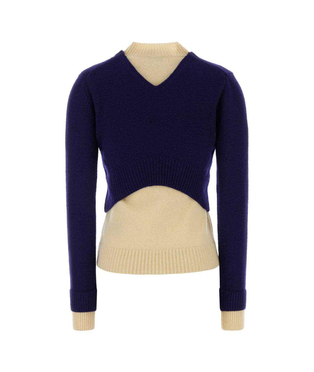 JIL SANDER Синий шерстяной джемпер / свитер, фото 2