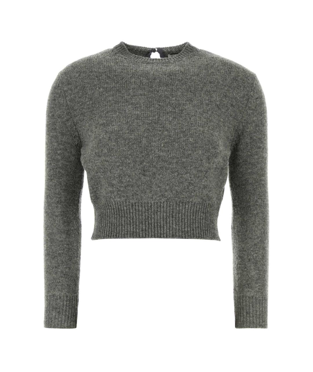 JIL SANDER Серый шерстяной джемпер / свитер, фото 1