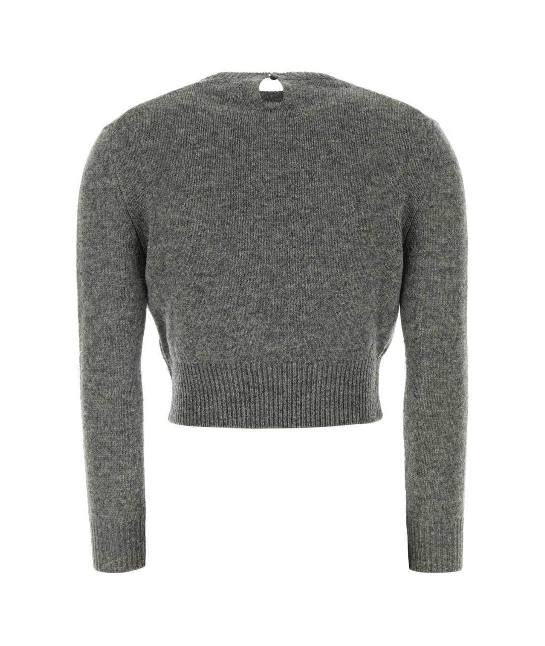 JIL SANDER Серый шерстяной джемпер / свитер, фото 2